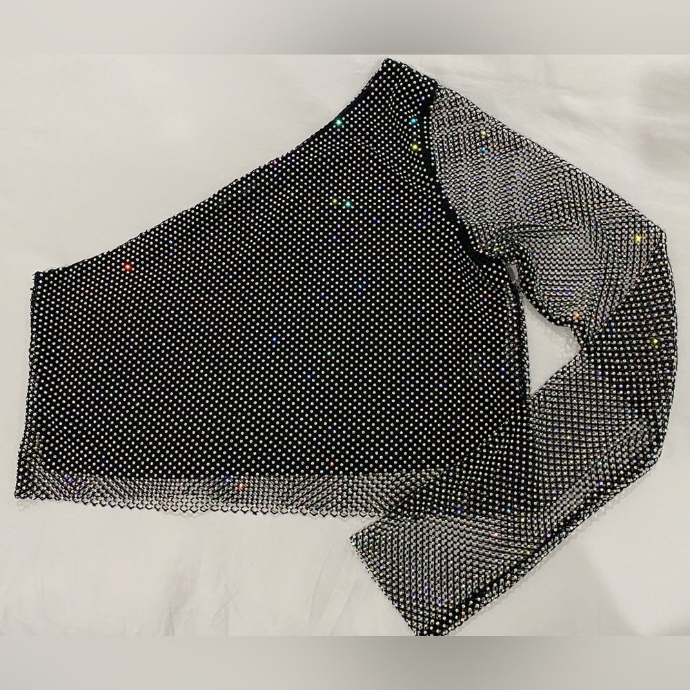 Elegant Black One-Shoulder Blouse